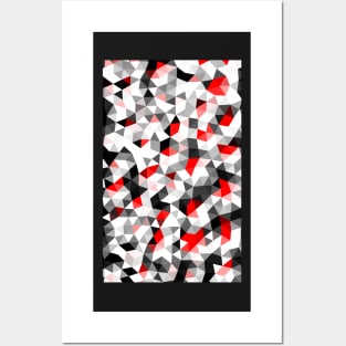 Crystals Triangular Mosaic Pattern Posters and Art